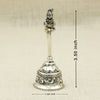 Silver Bal Krishna Bell – Devotional Ghanti with Intricate Detailing