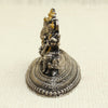 Antique Silver Finish Laxmi Ganesh Saraswati Idol Set – Seated on Lotus Base