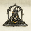 Antique Silver Finish Lord Shiva Face Idol – Serene Expression with Snake & Crescent Moon