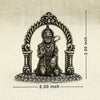 Devotional Silver Hanuman Idol in Blessing Pose – Arch Frame Design