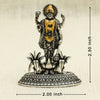 Antique Silver Lord Vishnu Idol – Adorned with Shankh, Chakra, Gada & Padma