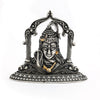 Antique Silver Finish Lord Shiva Face Idol – Serene Expression with Snake & Crescent Moon
