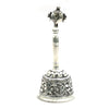 Silver Shankh Bell – Sacred Ghanti with Divine Conch Motif