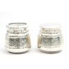 Silver Hammered Containers (Set of 2) – Traditional Spice Jars