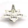 Silver Panch Aarti Diya – Lord Balaji Design