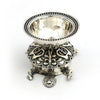 Silver Tortoise Diya – Ornate Pooja Lamp with Auspicious Kurma Base