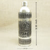 Antique Finish Silver Bottle – Floral Arch Design