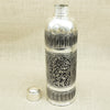 Antique Finish Silver Bottle – Floral Arch Design