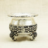 Antique Silver Pot with Floral Engravings and Elephant Legs – Traditional Design