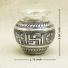 Antique Silver Kalash with Swastik and Floral Engravings – Traditional Design
