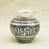 Antique Silver Kalash with Swastik and Floral Engravings – Traditional Design