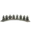 Antique Silver Ashta Lakshmi Set on Arched Base – Divine Ensemble