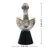 Silver Duck Goblet with Black Base – Elegant Artisan Craft