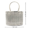 Elegant Silver Handbag with Intricate Handcrafted Detailing