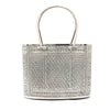 Elegant Silver Handbag with Intricate Handcrafted Detailing