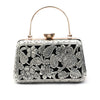 Silver Filigree Velvet Handbag – Timeless Elegance