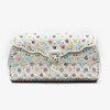 Silver Clutch with Multicolor Enamel Detailing