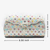 Silver Clutch with Multicolor Enamel Detailing