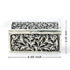 Intricately Designed Silver Dry Fruit Box – Elegant Storage Solution
