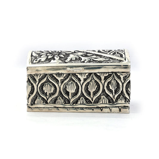 Elegant Silver Dry Fruit Box – Handcrafted Storage Box