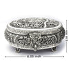 Ornate Silver Dry Fruit Box – Vintage-Inspired Storage