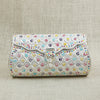 Silver Clutch with Multicolor Enamel Detailing
