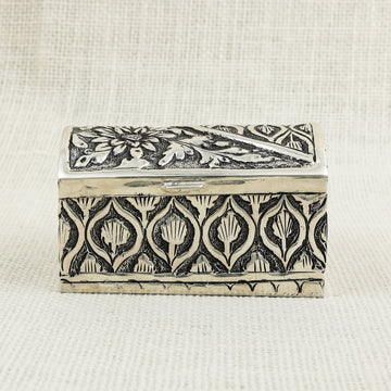 Elegant Silver Dry Fruit Box – Handcrafted Storage Box