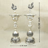 Mayur Samay – 2 Pc Pair (Peacock Design Silver Lamps)