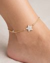 Celestial Star Sterling Silver Anklet