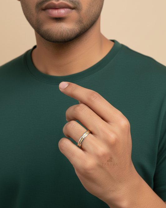 Dual Tone Sleek Ring