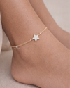 Celestial Star Sterling Silver Anklet