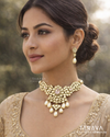 Pearl Dewdrop Kundan Choker Set