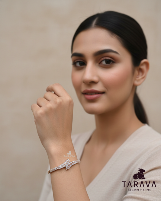 Statement Bloom CZ Silver Kada