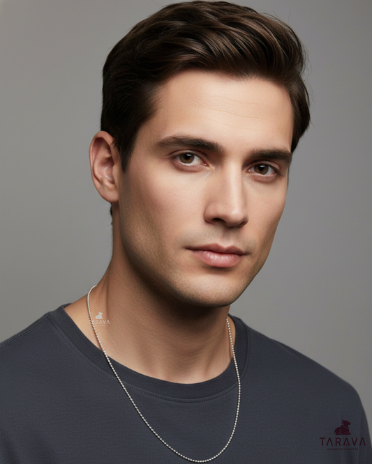 Classic Silver Ball Chain for Men