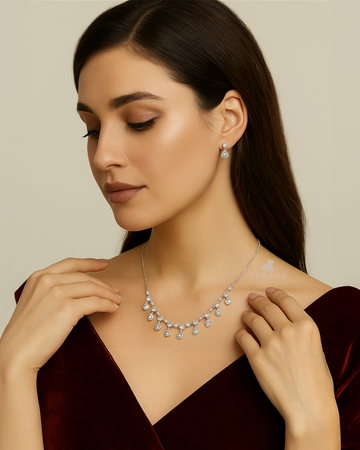 Dazzle Silver Neckset