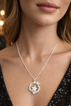 Star Wreath Silver Pendant Chain