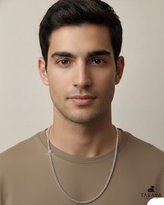 Classic Rope Silver Chain