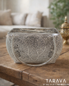 Peacock Vine Heritage Silver Handbag
