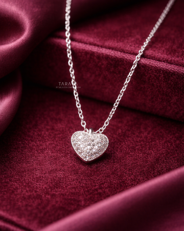 Crystal Heart Glow Necklace