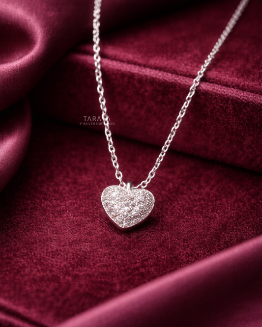 Crystal Heart Glow Necklace