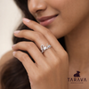 Sparkling Love Script Sterling Silver Ring