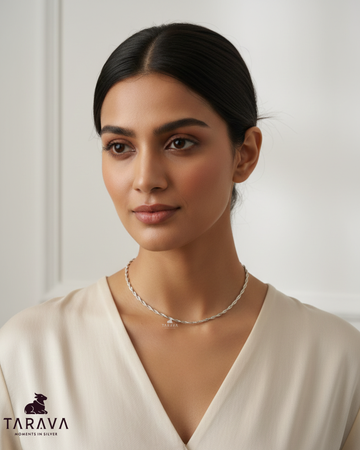 Classic Twisted Silver Chain