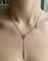 Geometric Drop Link Necklace