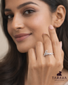 Sparkling Love Script Sterling Silver Ring