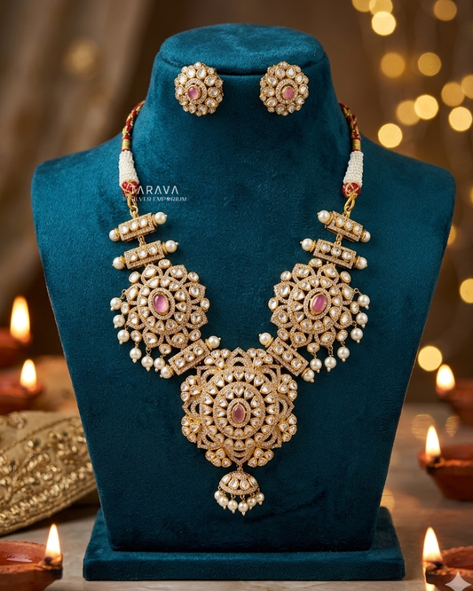 Maharani Chakra Polki Necklace Set
