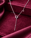 Geometric Drop Link Necklace