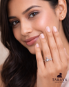 Sparkling Love Script Sterling Silver Ring