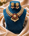 Ruby Bloom Heritage Polki Necklace Set