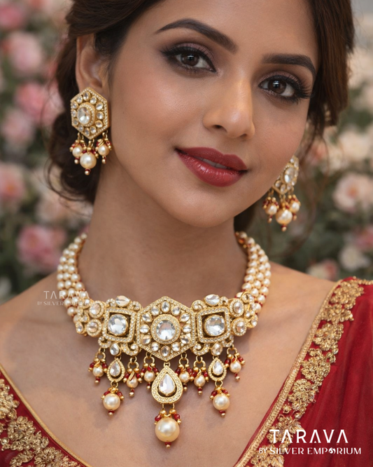 Imperial Hexa Kundan Choker Set