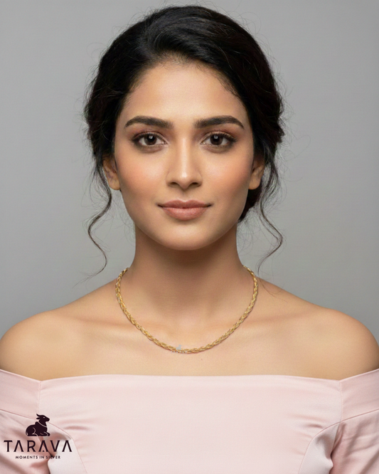 Classic Braided Silver Chain